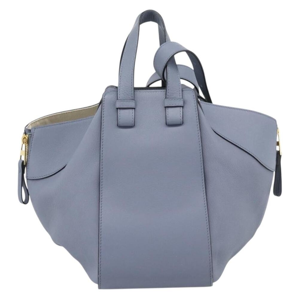 Loewe Leather Hammock Small Handbag Blue